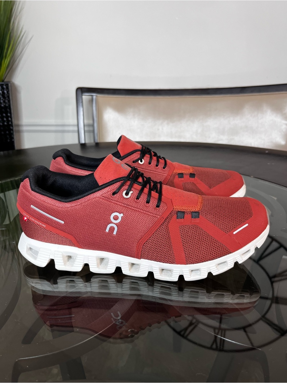 On Running Cloud 5 Ruby Rust Mens Sz 13